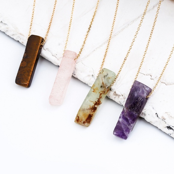 Natural Stone Necklace - Picture 4 of 6